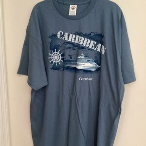 117. NWOT Delta Caribbean Cruise Blue Tee Unisex